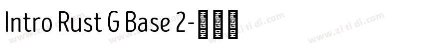 Intro Rust G Base 2字体转换